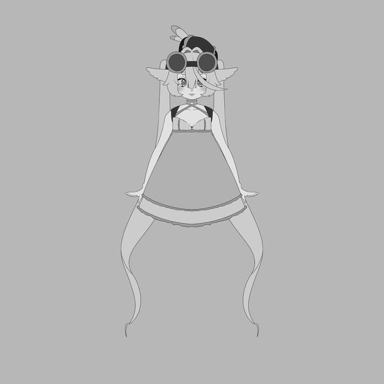 kyu karosa vtuber model (WIP)